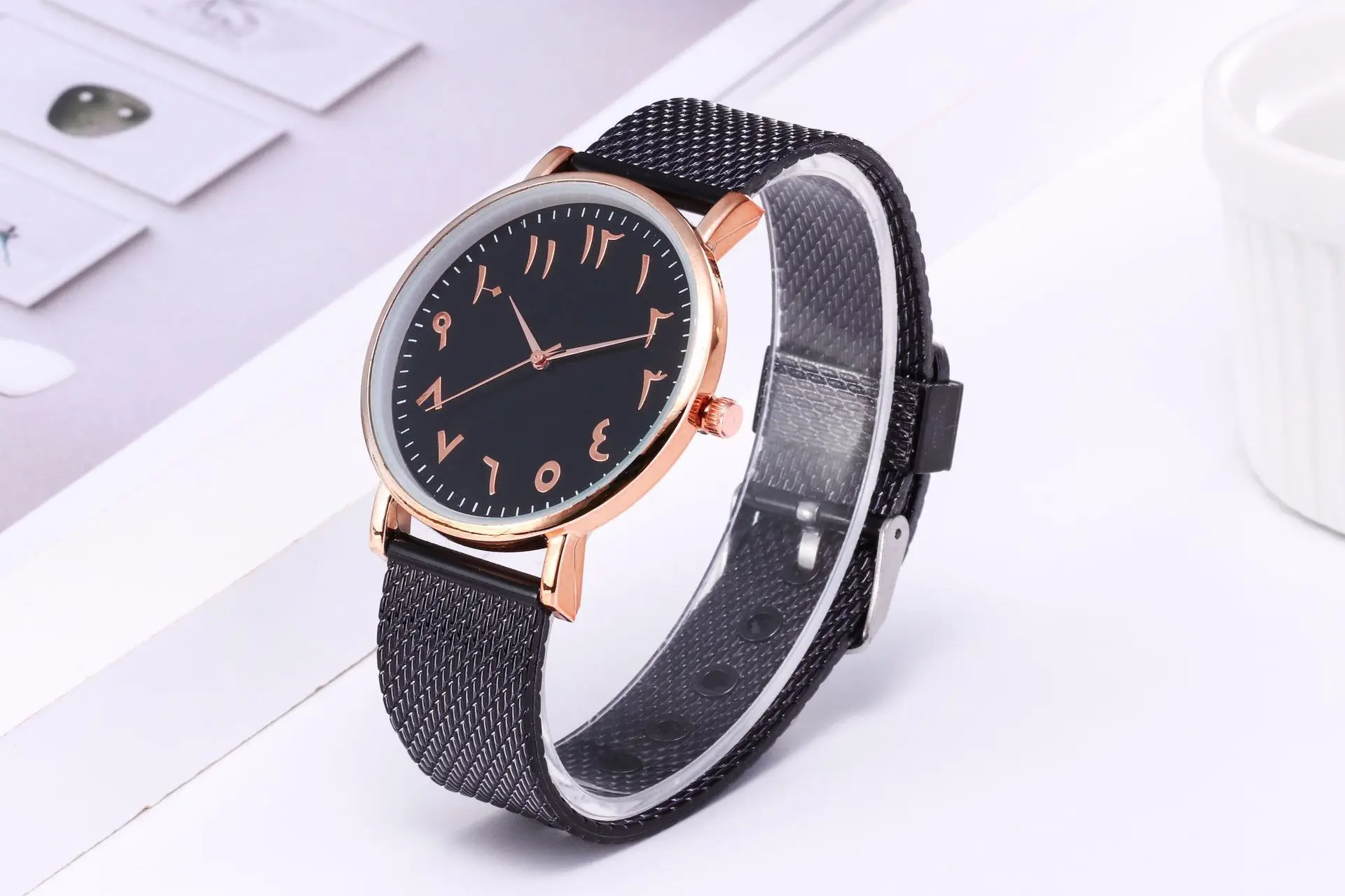 

Nordic new digital network fashion mirror, with 2021 couples watch men and women leisure wrist watch