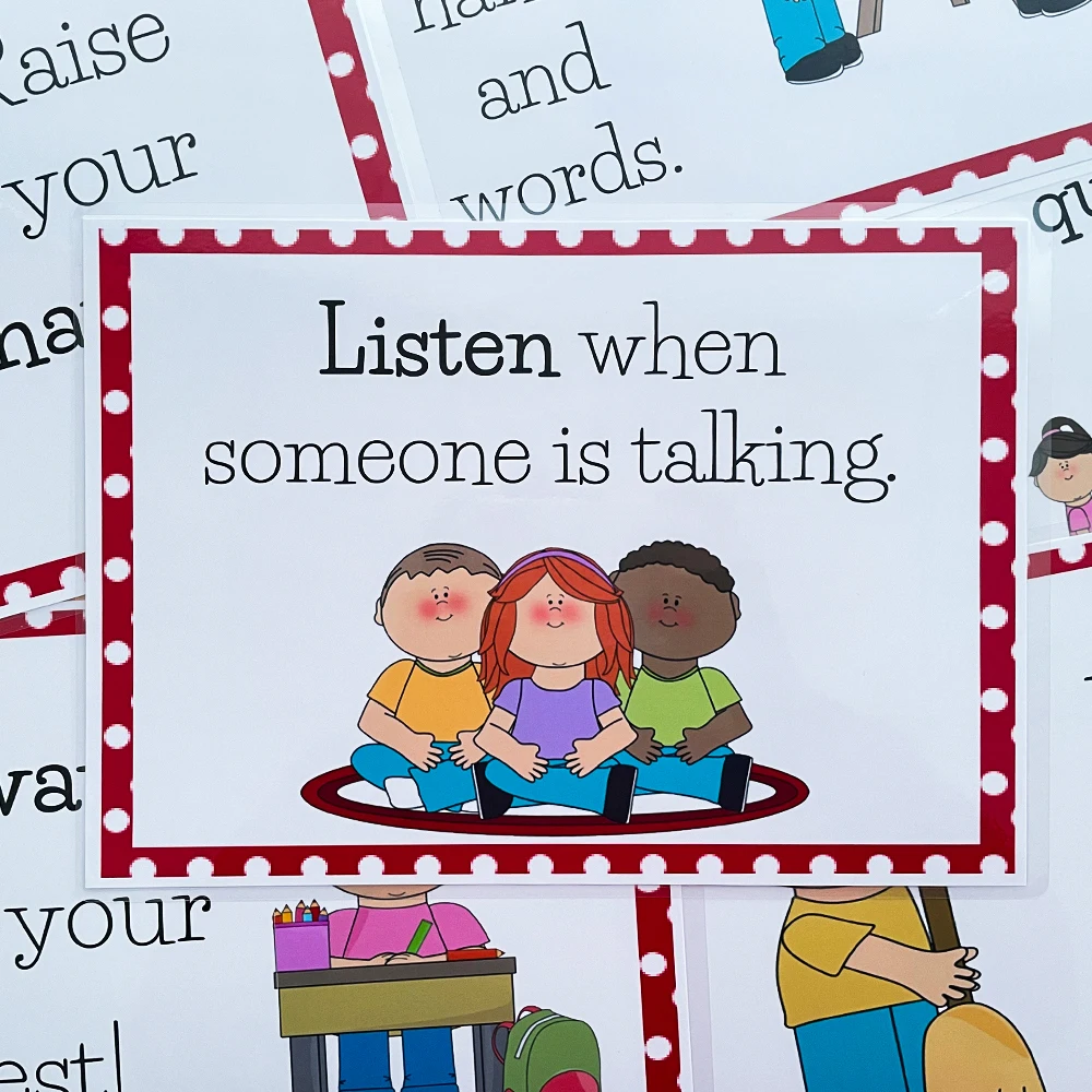 6 шт./партия учебные Плакаты для учебных классов набор украшений детского сада