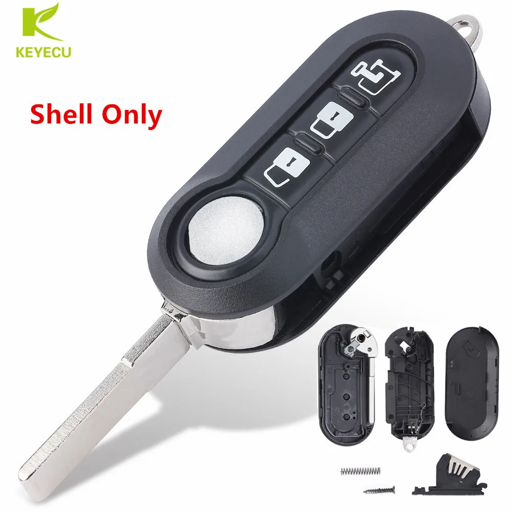 KEYECU запасная откидная оболочка ключа дистанционного управления чехол для Dodge Ram