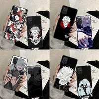 jujutsu kaisen anime cartoon japanese phone case black color for huawei p20 p30 p40 pro lite honor 10 10i 9x 8a 8x mate 20 cover
