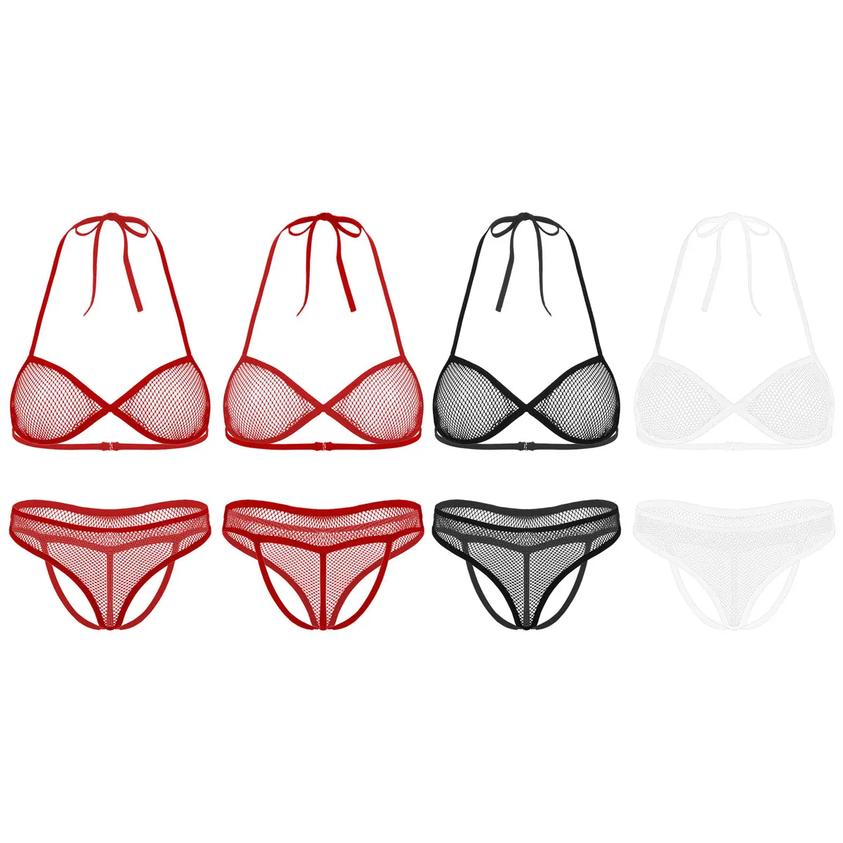 Женское нижнее белье комплекты бикини лидер продаж прозрачное ажурное с лямкой