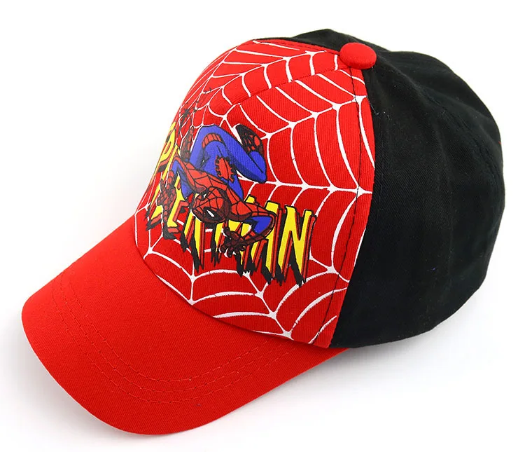 Бейсболка с человеком-пауком Детская кепка Czapka Snapback Бейсболка для мальчиков и девочек детская сетчатая шапка с машинками T747 - Цвет: photo color