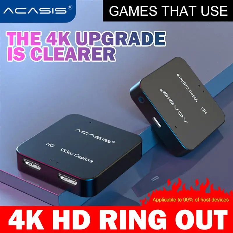 

Карта видеозахвата Acasis, Full HD 1080P, HDMI, 60 Гц