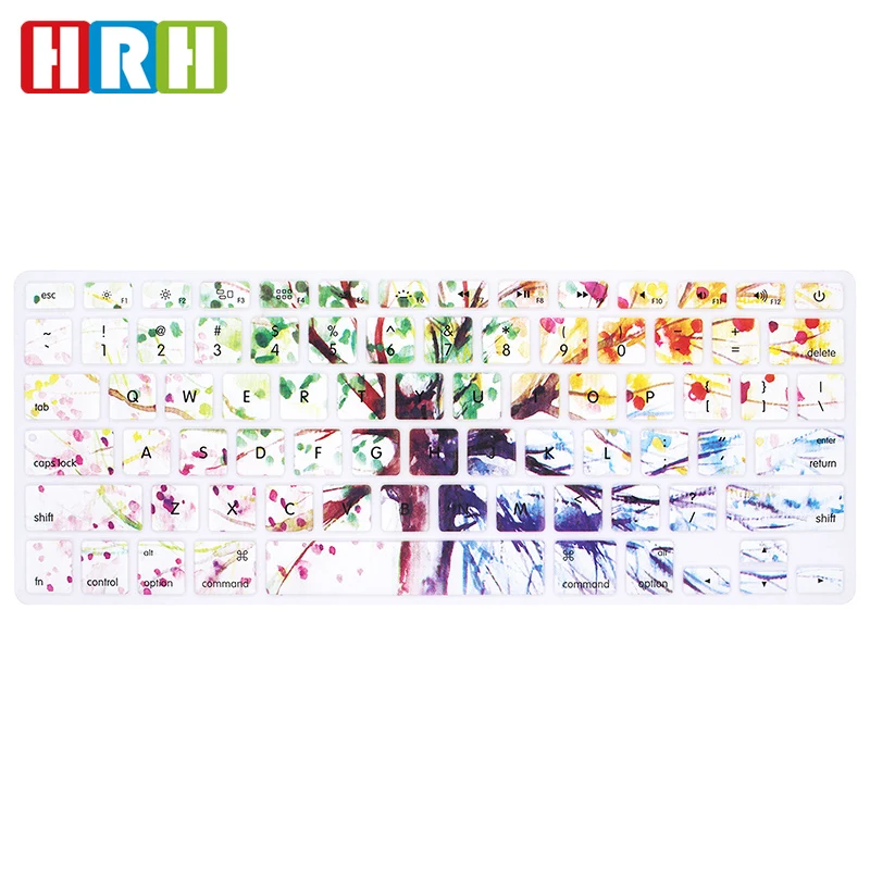 HRH тонкий силиконовый 3D УФ-принт флаг наклейка карамельный чехол для клавиатуры