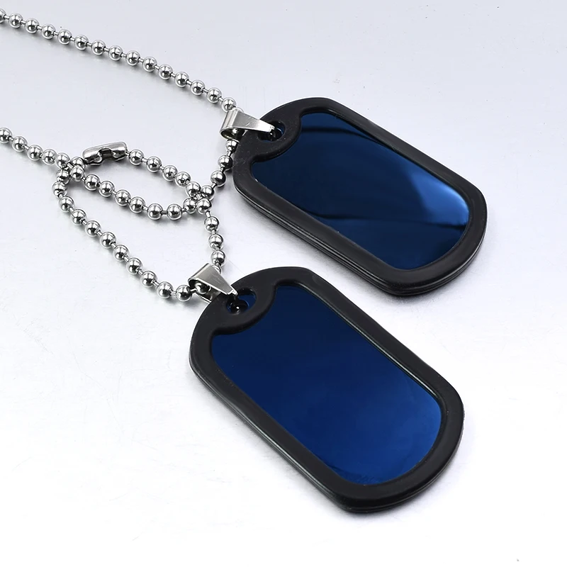 Мужская подвеска CHIMDOU из нержавеющей стали с гладкой металлической вставкой |