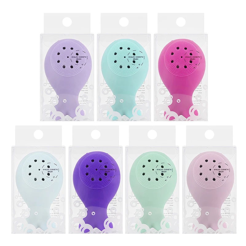 1 шт. глубокий уход за кожей лица чище милые животные маленький кит силиконовая