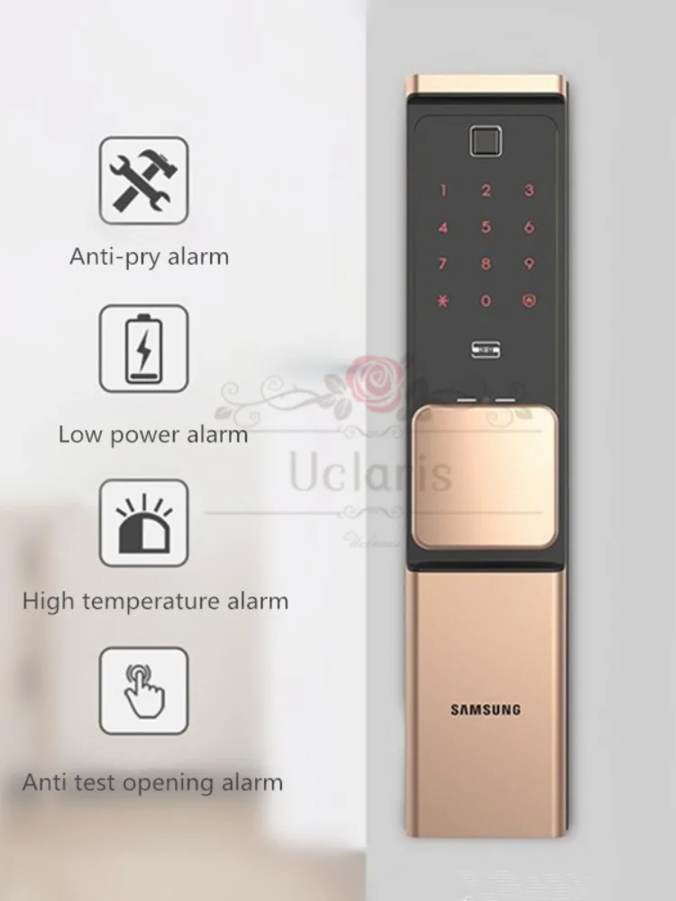 SAMSUNG Smart Fingerprint Digital Doorlock SHP-DR719 Security Automatic Electronic Home Lock With Password Card Key Phone NFC |