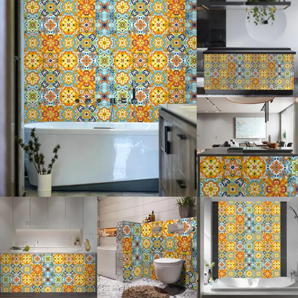 

Bathroom Stickers 10*10cm/15*15cm/20*20cm Covering old patterns 20Pcs/Set Mosaic