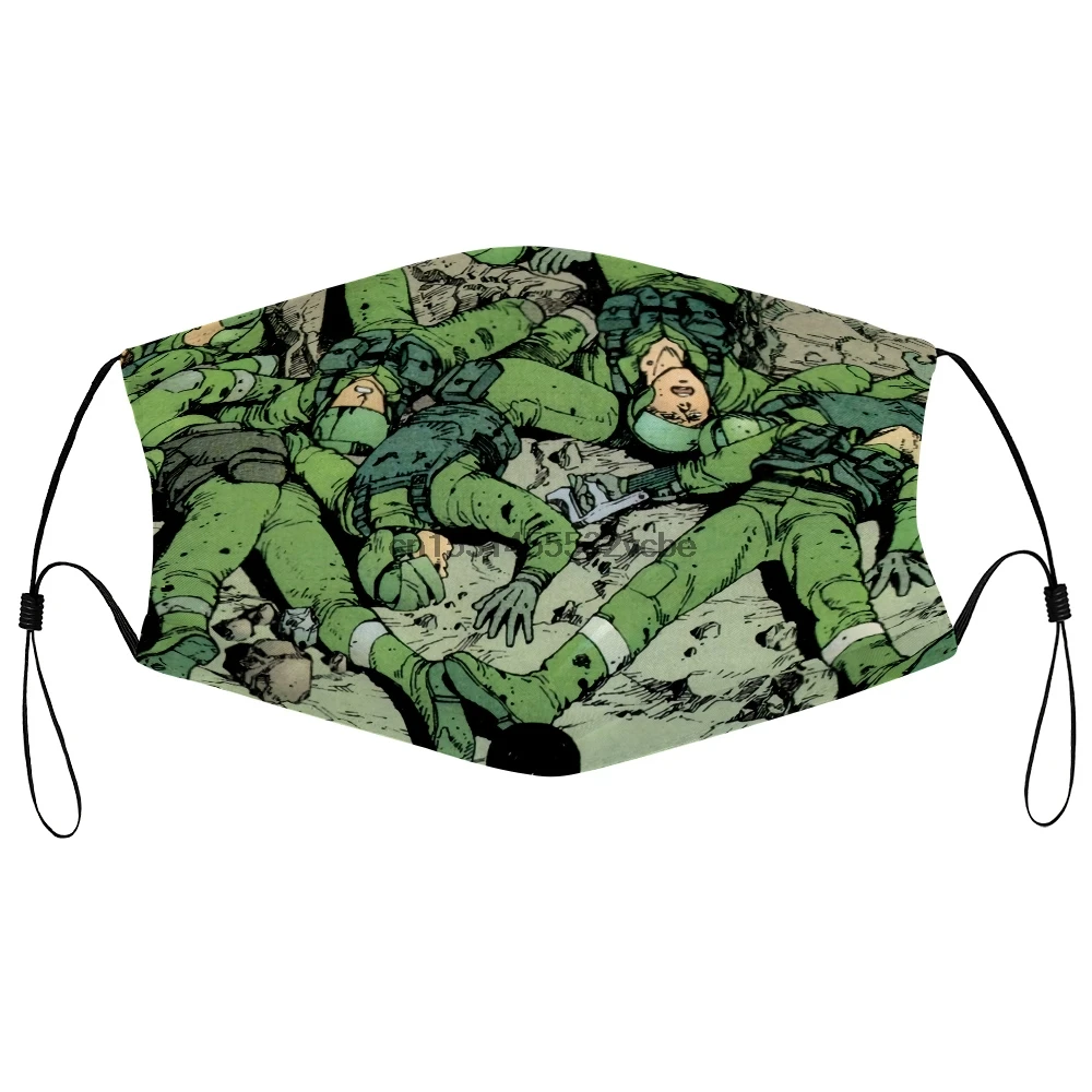 Пылезащитная маска с фильтром Винтаж 90s Акира Отомо кацухиро Перепечатка рот для