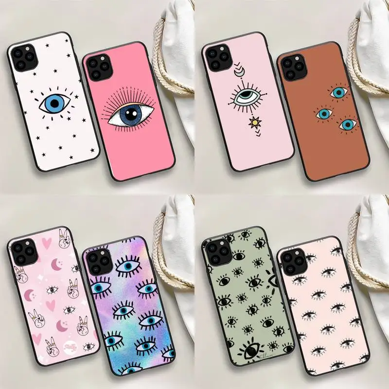 

Lucky Eye Blue Evil Eye Phone Case For iPhone 13 12 mini 11 Pro max 8 7 6S Plus X XS 5S SE 2020 XR Capa