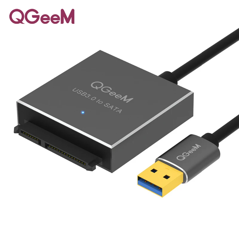 QGeeM SATA к USB адаптер USB 3,0 кабель к Sata конвертер для samsung Seagate WD 2,5 3,5 HDD SSD жесткий диск USB Sata адаптер