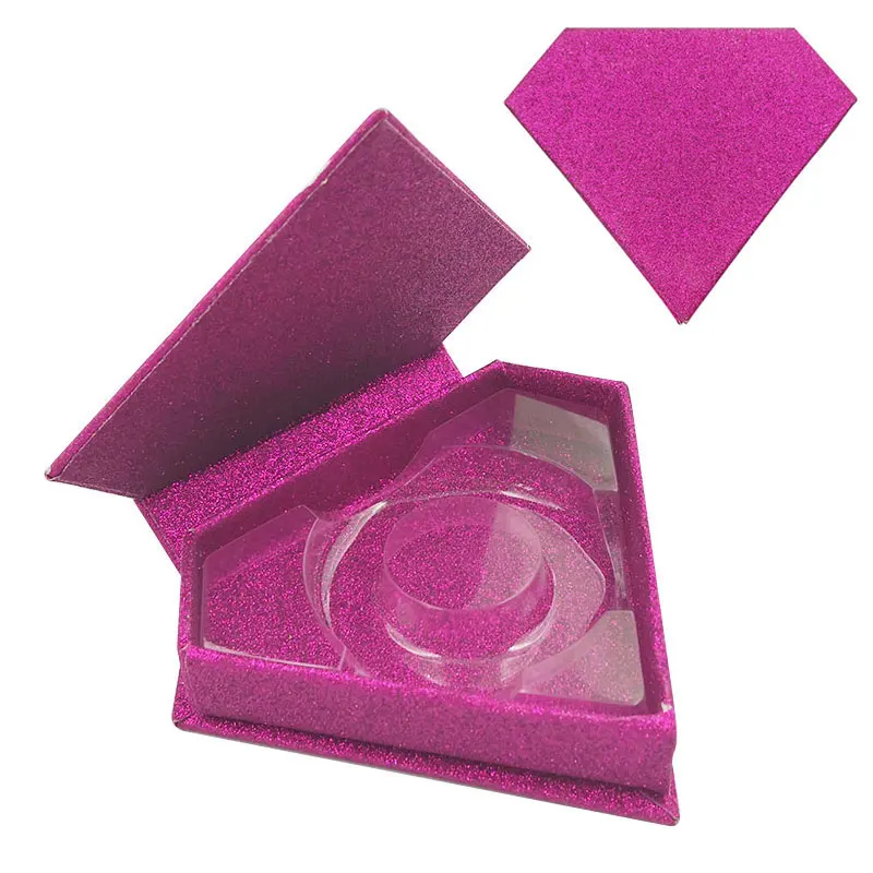

Lash Boxes Packaging custom Eyelash Packaging Box With Logo Private Name Faux Cils 25mm Mink Lashe Package Diamond Rose Red Case