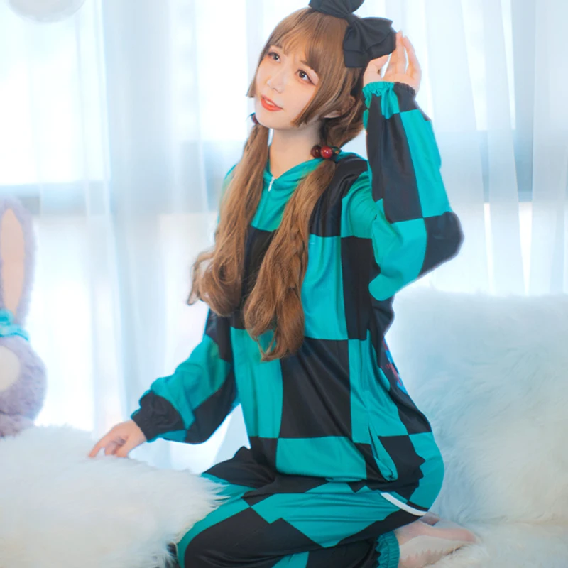 Костюм для взрослых Brdwn Demon Kamado Tanjirou Nezuko Agatsuma Zenitsu комбинезон сна пижама