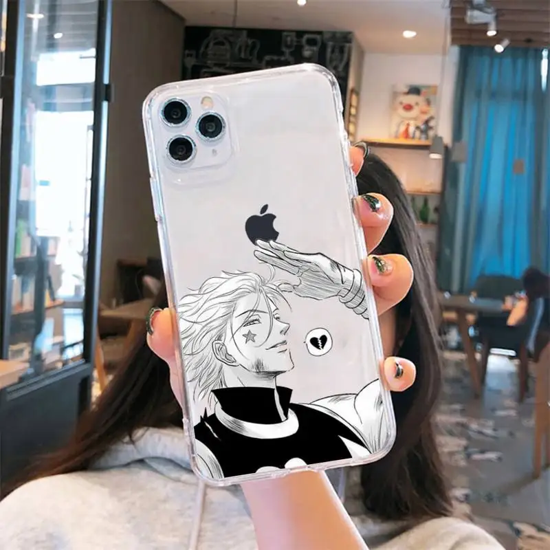 Прозрачный чехол Hunter x для iPhone 6 7 8 11 12 s mini pro X XS XR MAX Plus.