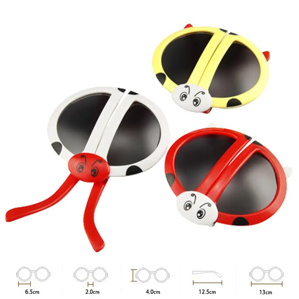 

Cute Fashion Folding Ladybug Deformity Sunglasses Puzzles Toy Baby Toys Flexible Construction Birthday Gift for Kids