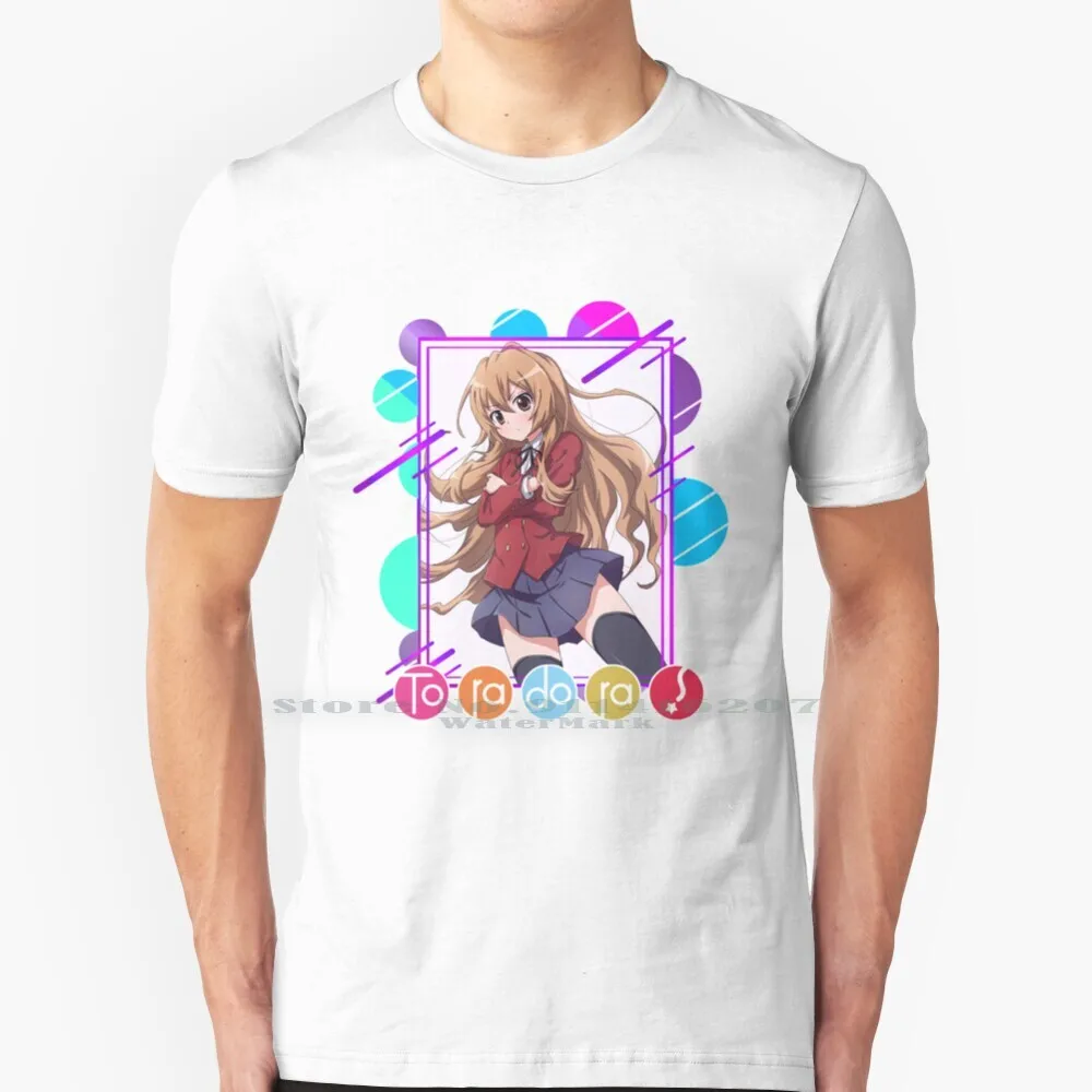 Футболка Toradora из 100% чистого хлопка торадора аниме тайга манга Aisaka кавайный тигр