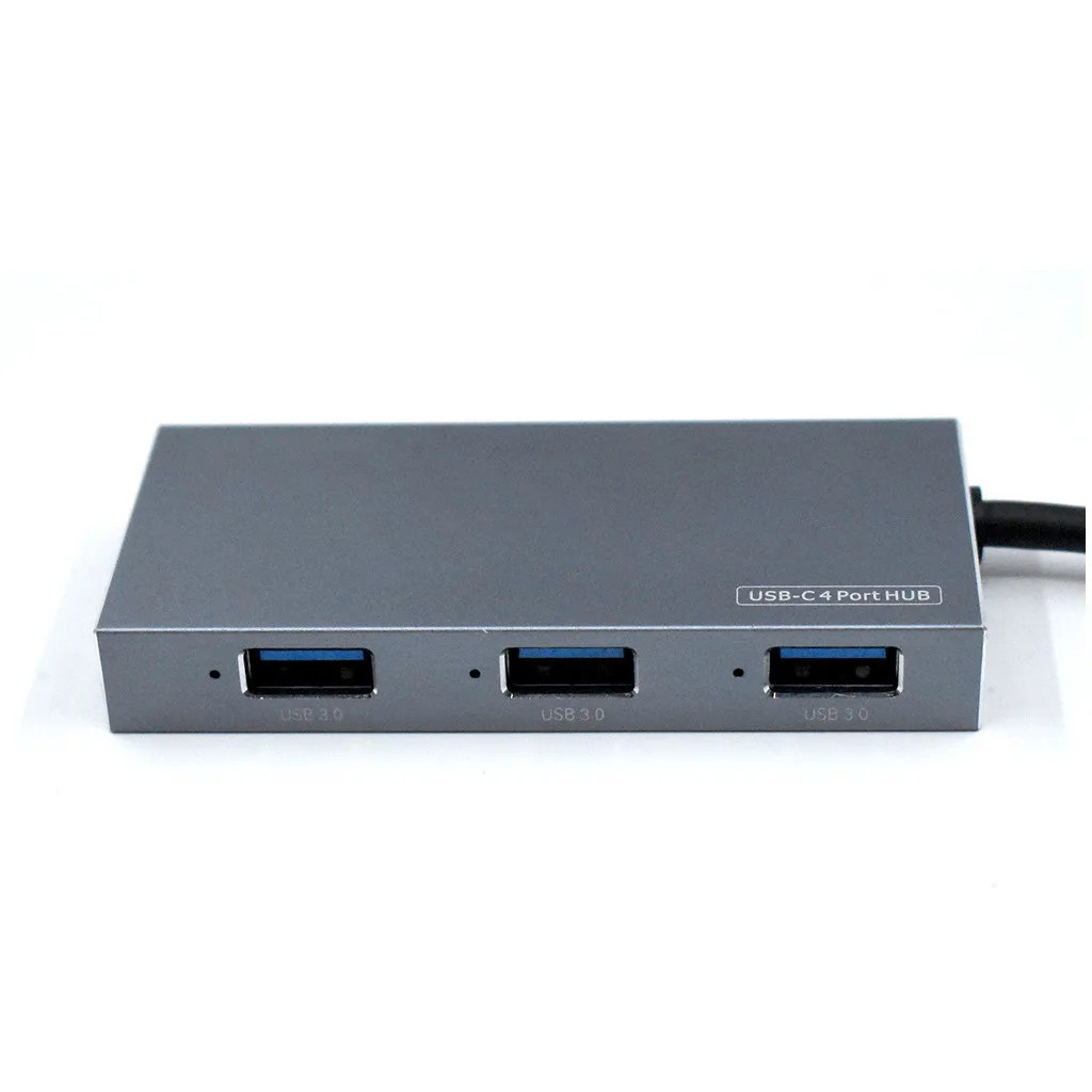 4 портовый USB C концентратор портативный Type адаптер с портами 3 0|USB-хабы| |