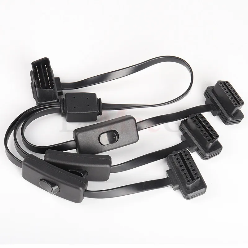 2020 OBD II OBD2 16Pin разветвитель расширение 1 x папа и 3 Женский удлинитель адаптер (от до