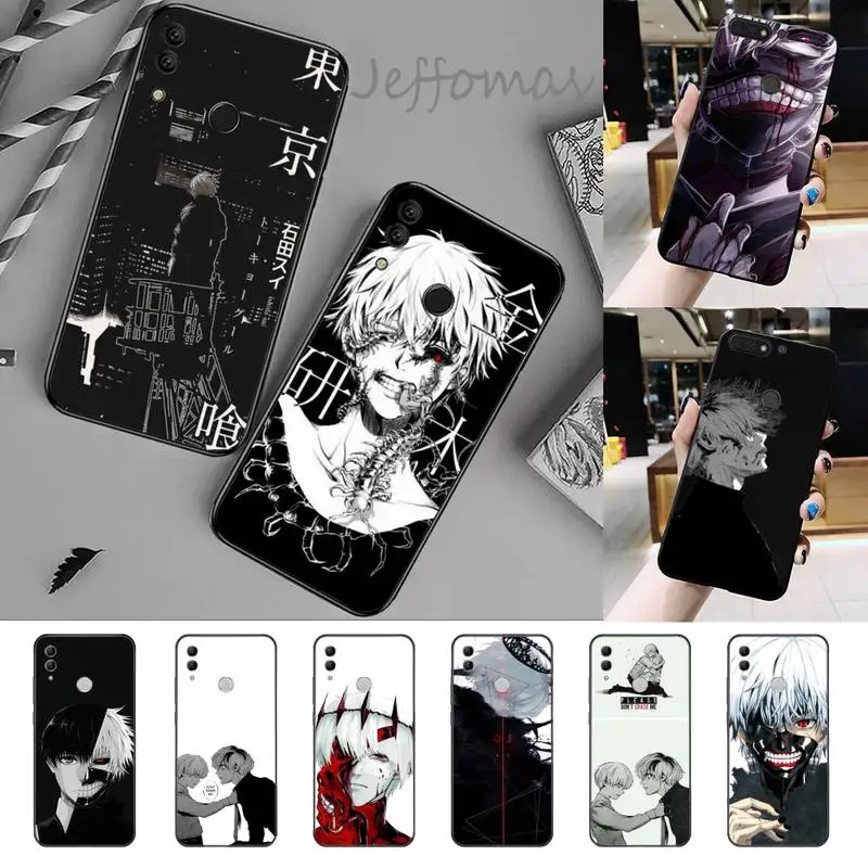 Токийский Гуль Модный Аниме Kaneki Ken чехол для телефона Huawei Honor 7C 7A 8X 8A 9 10 10i Lite 20 NOVA 3i