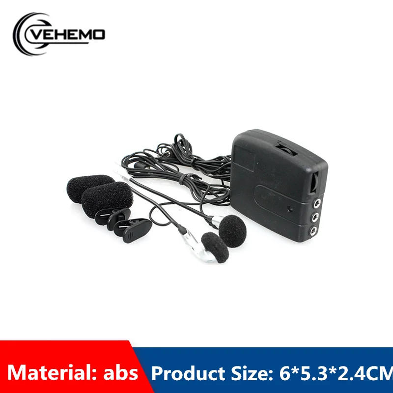 VEHEMO 2 всадника передний задний шлем Walkie Talkie мотоциклетная связь черный с гарнитурой 150 мВт Walkietalkie Спорт на открытом воздухе