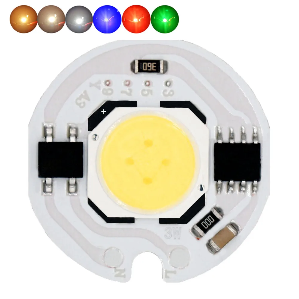 Светодиодный COB чип SMD светильник светоизлучающий диод светодиодный 3 Вт 5 7 9