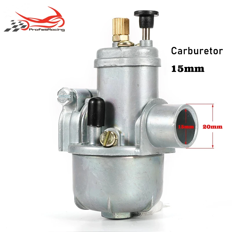 

Motorcycle 15mm Carburetor Puch Moped Bing Style Carb Carburador FOR Stock Maxi Sport Luxe Newport Cobra Carburettor Engines E50