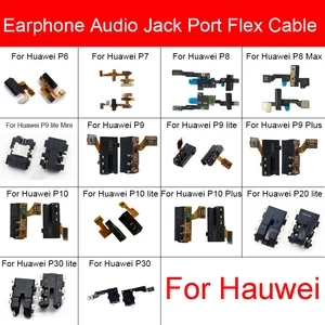 Наушники для наушников, аудио разъем порта, гибкий кабель для Huawei P10 Plus P20 P30 P9 Lite Mini P8 Max P7 P6, запасные части