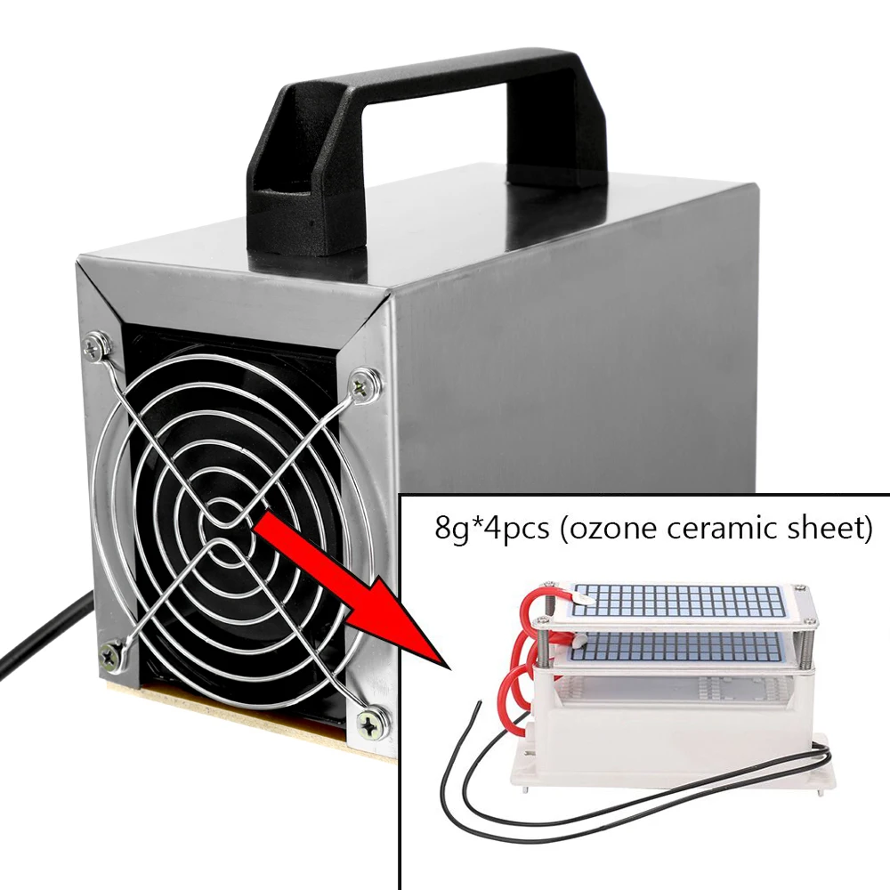 Ozone Generator 32g Machine Air Purifier Cleaner Cleaning Formaldehyde Filter Fan For Home Desinfection Ozonizer | Дом и сад