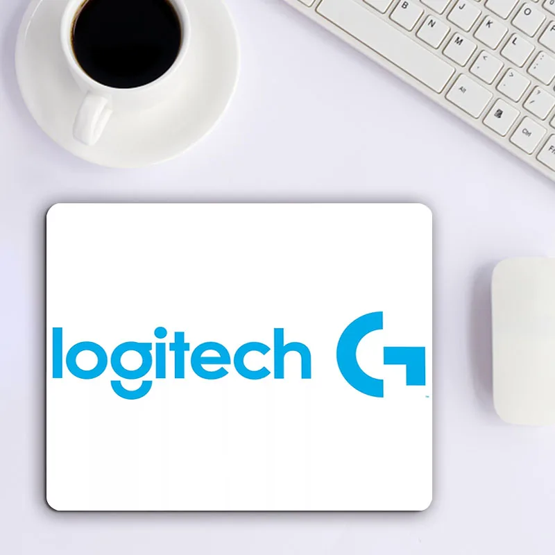 Небольшой коврик для мыши с логотипом бренда Logitech дешевый игровой ноутбук
