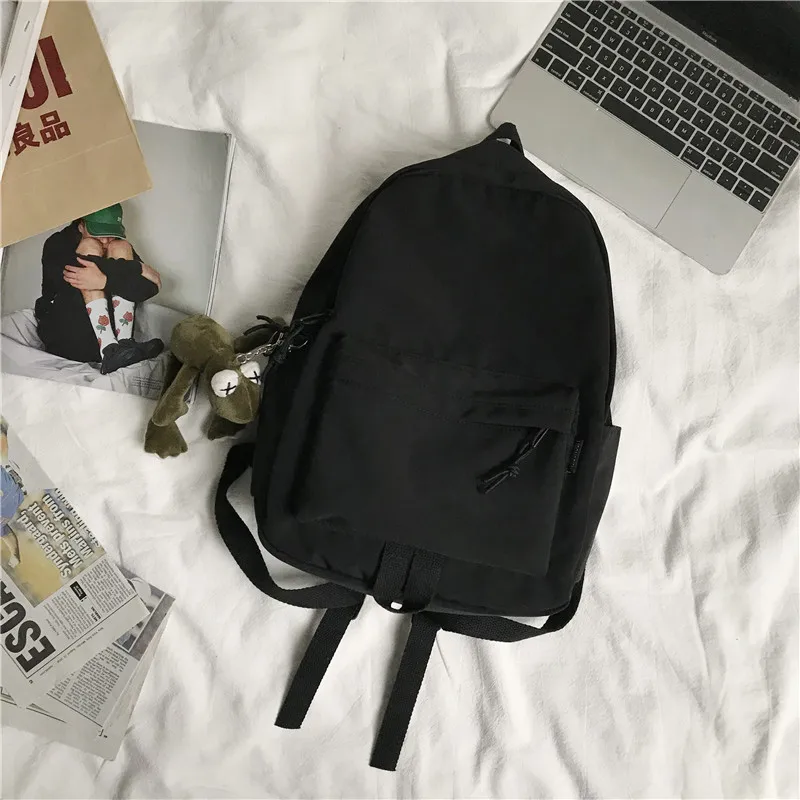 

Female School Bags For Teenage Girls 2020 Nylon Pendant Backpack Women Mochilas Sac A Dos Ladies Laptop Rucksack Men Bag Pack