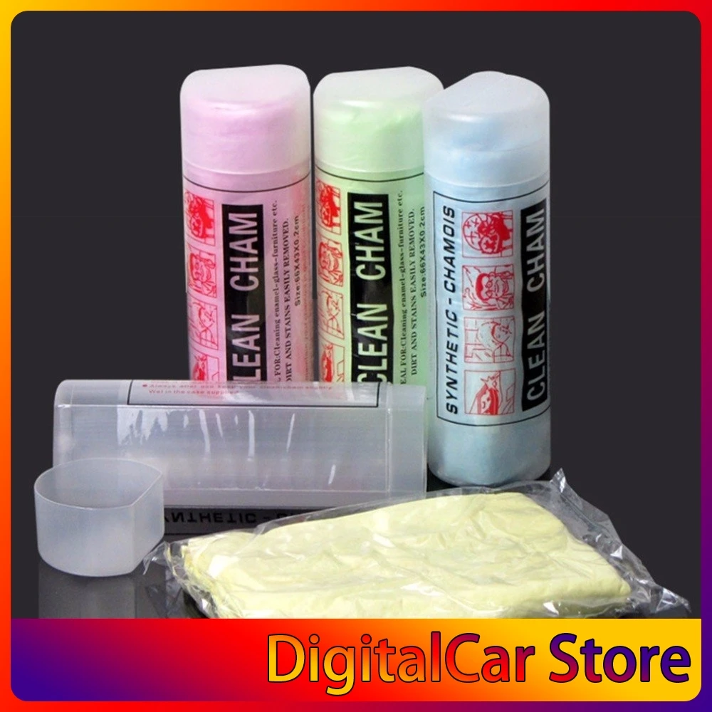 

Automobiles 66cmx43cm Natural Soft Chamois Leather Car Auto Cleaning Cloth Washing Suede Absorbent Towel New Car Styling