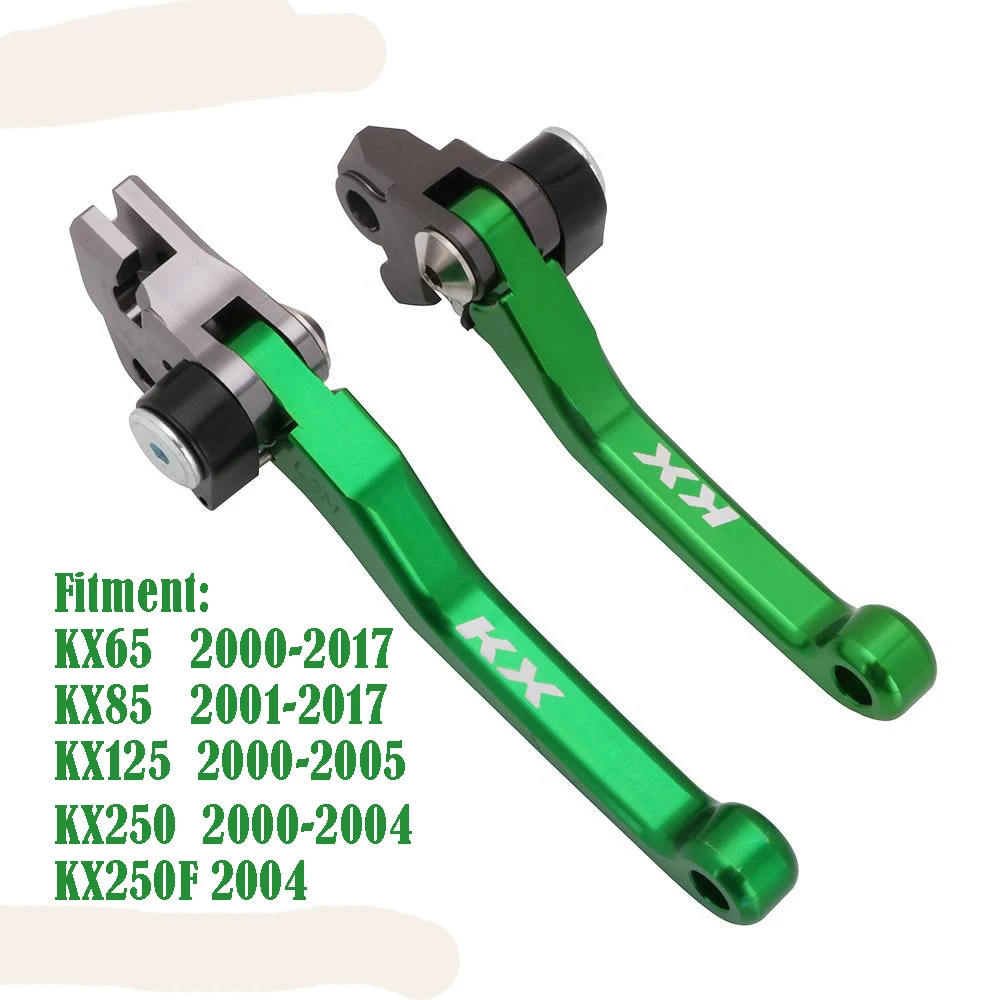 CNC мотоцикл тормозной рычаг сцепления Набор мотоцикл с логотипом "KX" для KAWASAKI KX 65 85 125 250 KX250F 450F KXF250 KXF450 2000 - Цвет: A