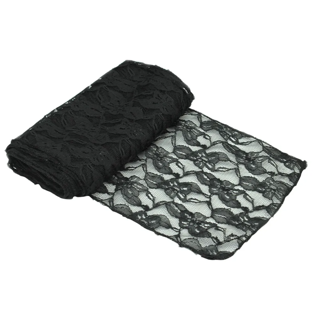 

Lace Chair Sash Bow Ties Butterfly Cover Wedding Decoration Table Runner Marriage Banquet Home Textile Party Supplies 18x275CM