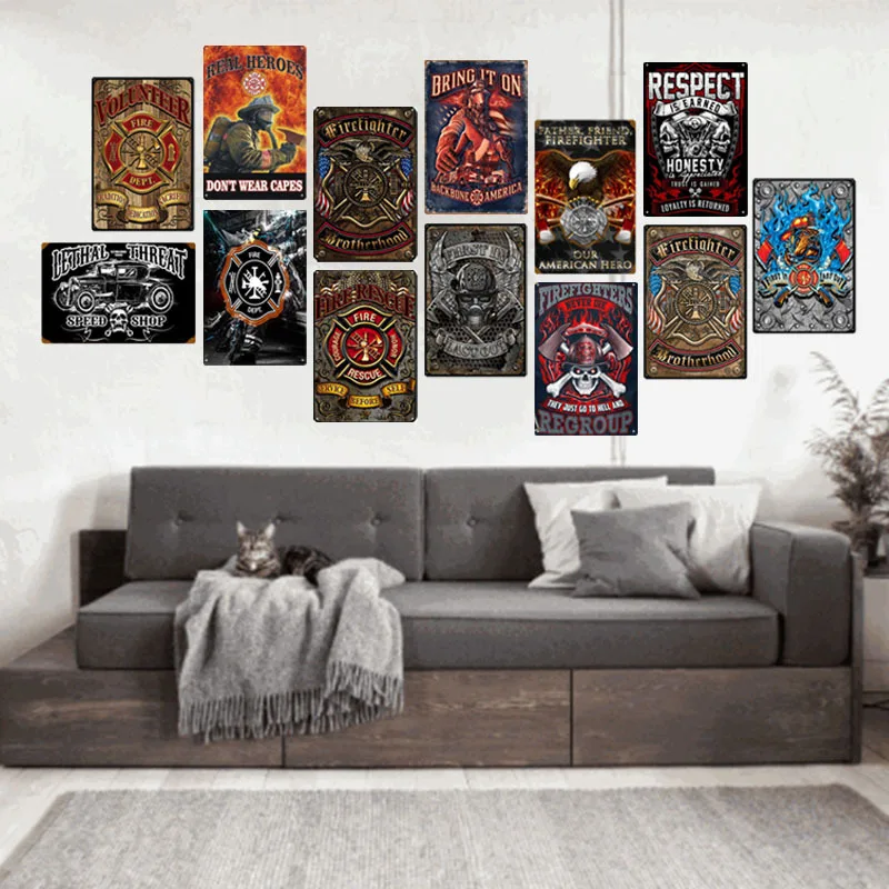 Классический Аниме жестяная вывеска Декор плиты олова металла плакат Бар Паб