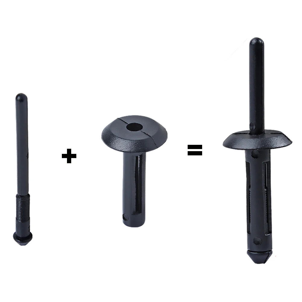 100 шт. пластиковые заклепки для Jeep Wrangler 07-15 Chrysler 300 99-10 Dodge Avenger 08-14 - купить по