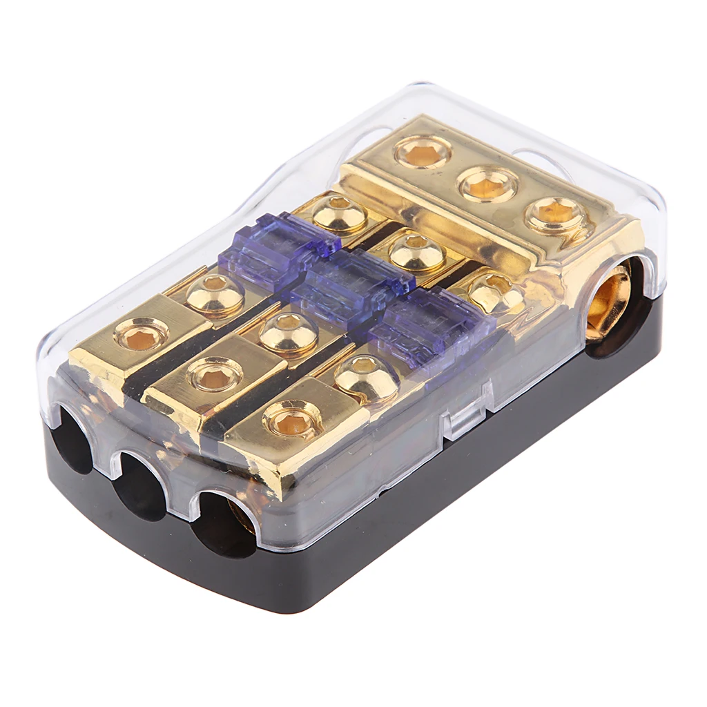 

Distribution Block Audio 3-Way Fuse Power Splitter For Boat Marine Car Truck