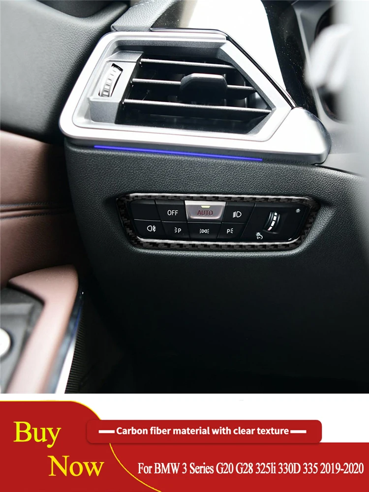 

Для BMW 2019-2020 Новинка 3 серии G20 G28 325li 330d 335 Регулировка фары рамка Автомобильные аксессуары для интерьера наклейки из углеродного волокна