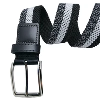 men leather belt canvas elastic stretch belts plain male webbing waist chain pin buckle casual luxury mens knitted belt