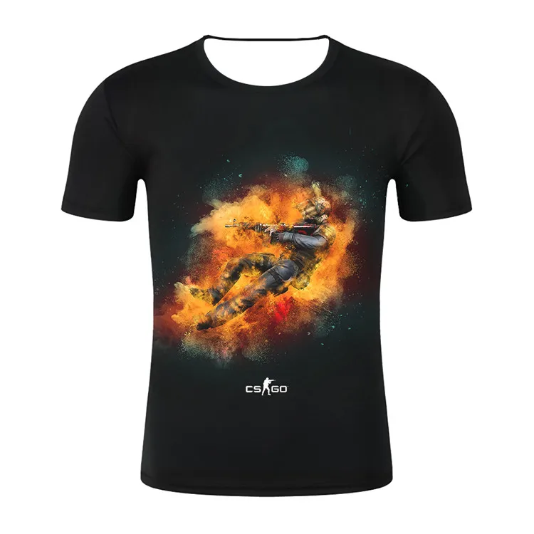 Новинка, футболка для геймеров, футболка с 3D рисунком, футболка для мужчин, футболка высокого качества, брендовая одежда, забавная футболка для мужчин - Цвет: Слоновая кость