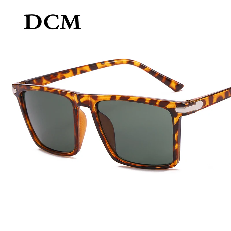 

DCM Fashion Women Square Sunglasses Men Plastic Goggle Vintage Men's Mirror Lens Driving Sun Glasses UV400
