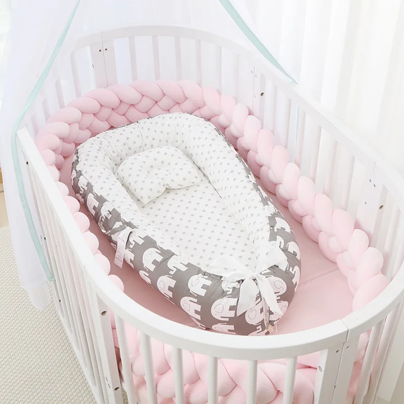 

Hot Selling Cotton Crib Bed for Newborns Comfortable and Safe Uterus Bionic Bed Portable Removable and Washable Baby Cribs
