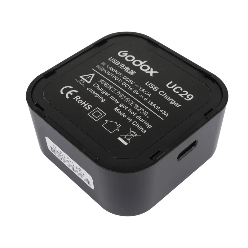 Godox UC29 USB Charger DC 5V Input DC 8.4V Output with tpye-c Cable for Charging WB29 Battery of AD200 AD200Pro Battery