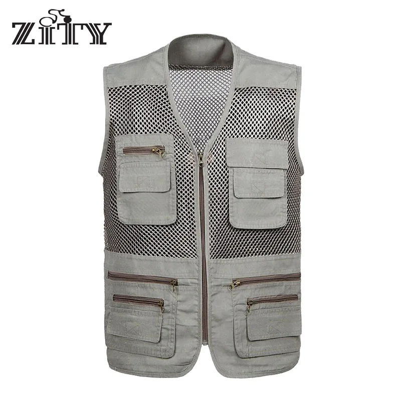

Жилет для рыбалки, Быстросохнущий тонкий жилет для улицы, мужская куртка без рукавов, жилет для пеших прогулок и работы, жилет для фотосъемк...