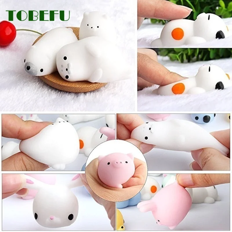 TOBEFU миниатюрный мячик антистресс меняющий цвет милый кот для снятия стресса