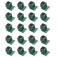 20pcs rj45 8 pin connector and breakout board kit