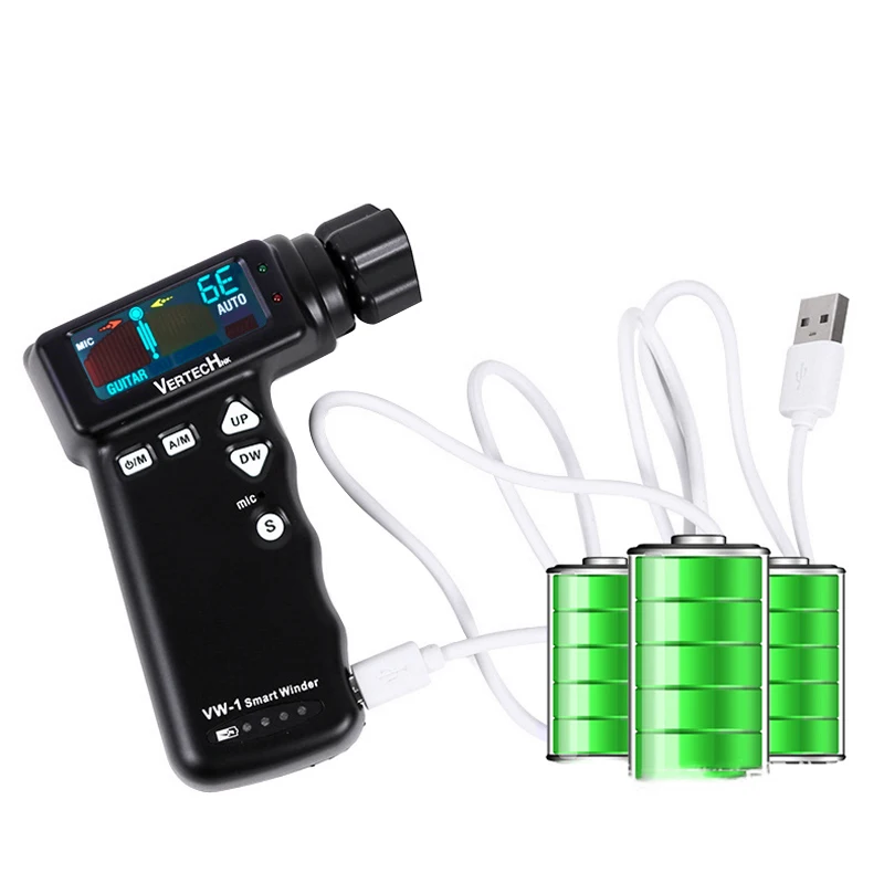 

Guitar Winder Portable Guitar Tuner Electric Winder Musical Instrument Smart String String Winder Guitar Automatic Repair Equipm