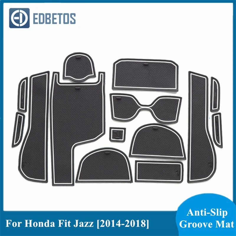 Для Honda Fit Jazz 2014 2015 2016 2017 2018 автомобиля затворный слот Нескользящая чашка Pad дверь