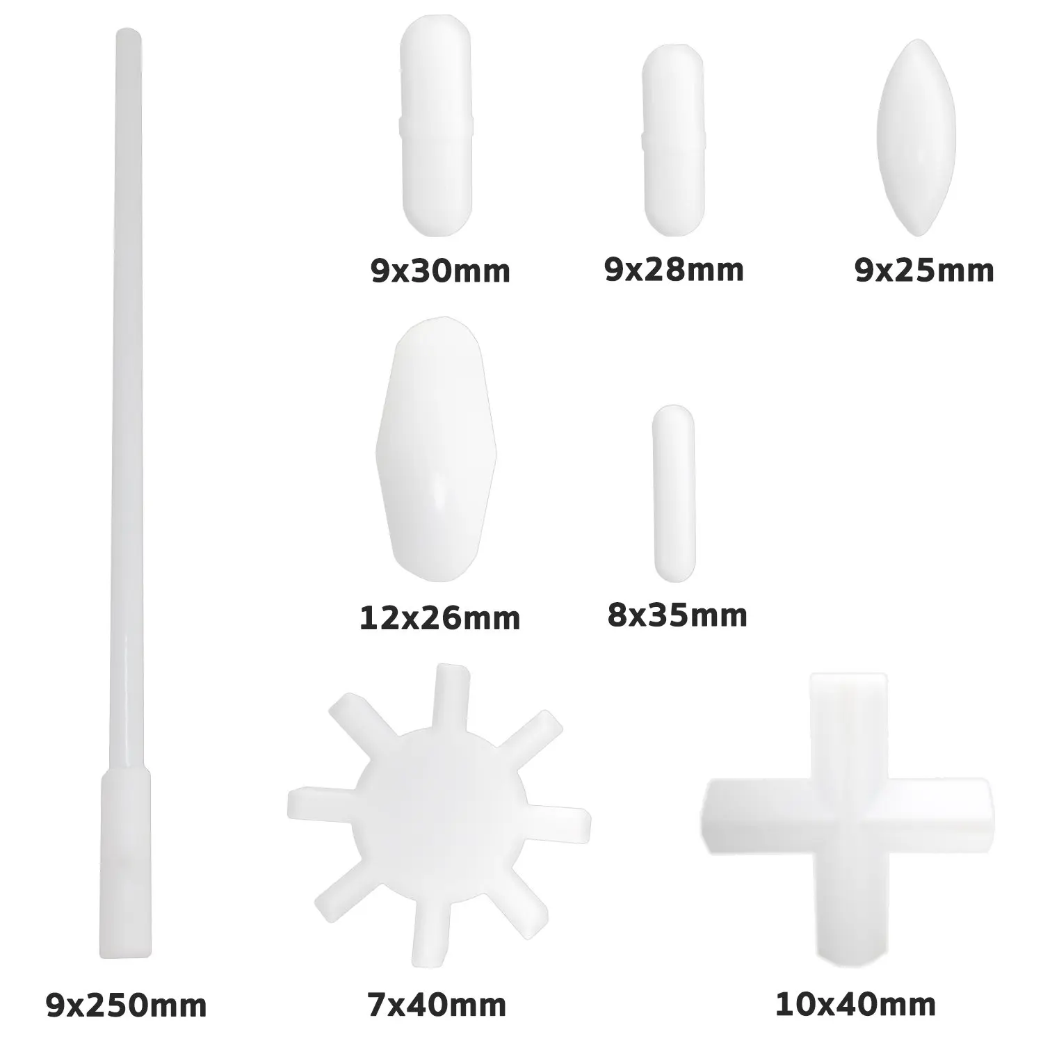 Мешалка Магнитная овальная для миксера зубчатый цилиндр + Магнитный ретривер