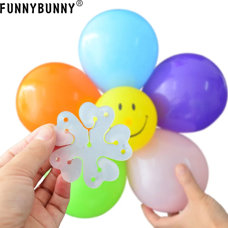FUNNYBUNNY 20 шт 5 в 1 пластиковый зажим для воздушного шара уплотнения сделать