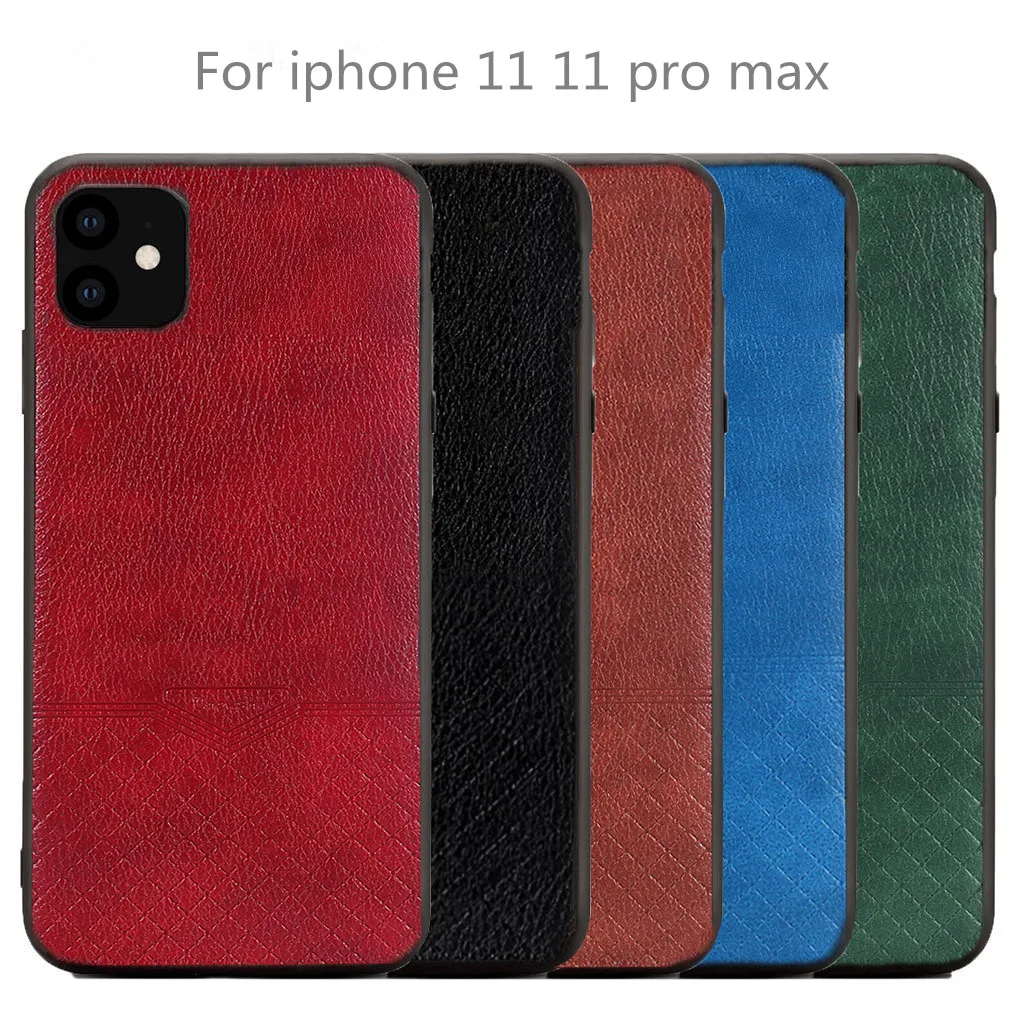 Оригинальный кожаный чехол для iPhone 11 Pro винтажный тонкий ударопрочный Max|Бамперы|